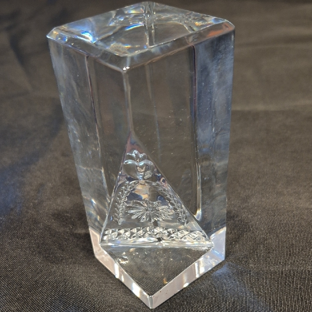 Waterford Crystal Time Square Hope For Abundance Prism In Box From 2001